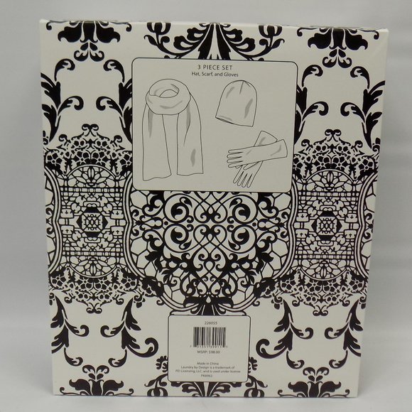 Laundry by Design Hat Scarf and Gloves 3 Piece Set - Picture 3 of 6